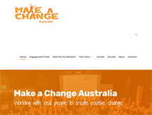Tablet Screenshot of makeachange.org.au